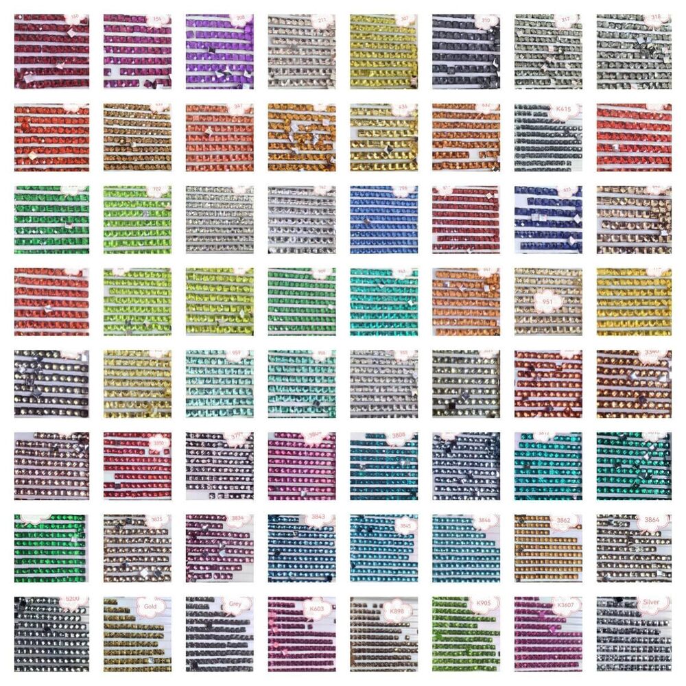 5966 130000PCS Crystal Beads for Diamond Painting, Diamond Painting